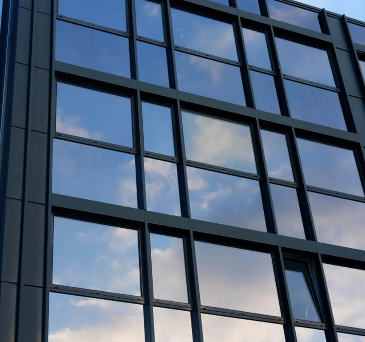 London Fire Rated Curtain Walling from the outside